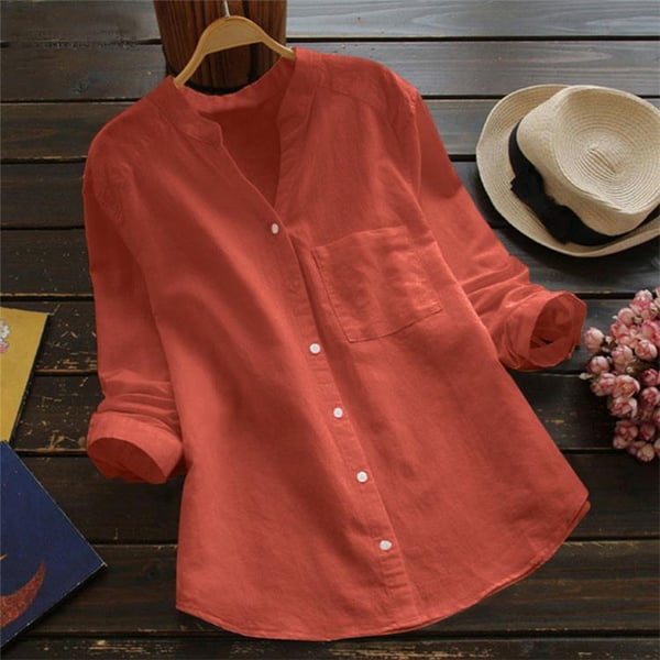 Maja™ - Stylish Linen Long Sleeve Shirt