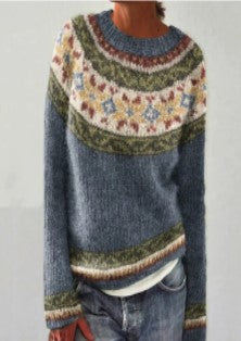Jenny™ - Chic Patterned Knitted Sweater