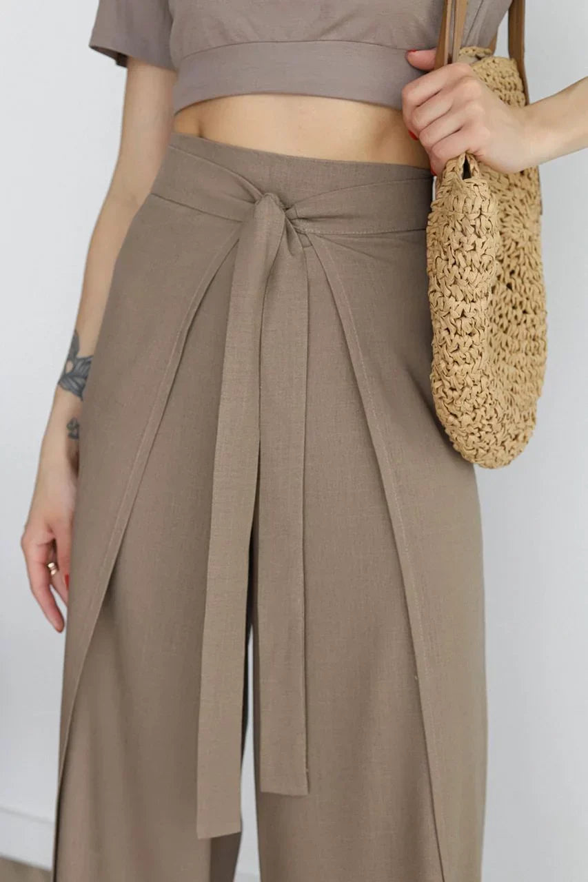 Leona™️ | Flared linen trousers