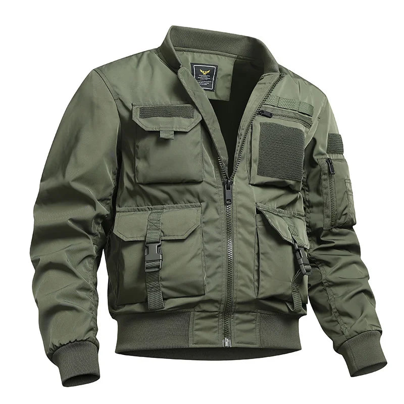 Military Bomber Jackets Men's Wear-Resistant Windbreaker Coats