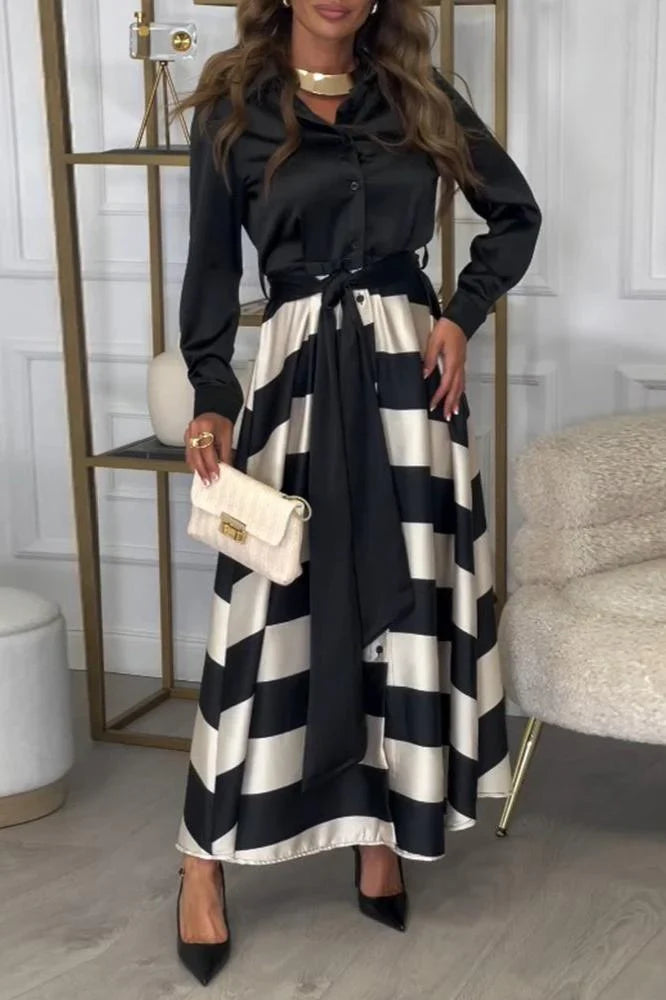 Scarlett - Soft Touch Striped Maxi Dress