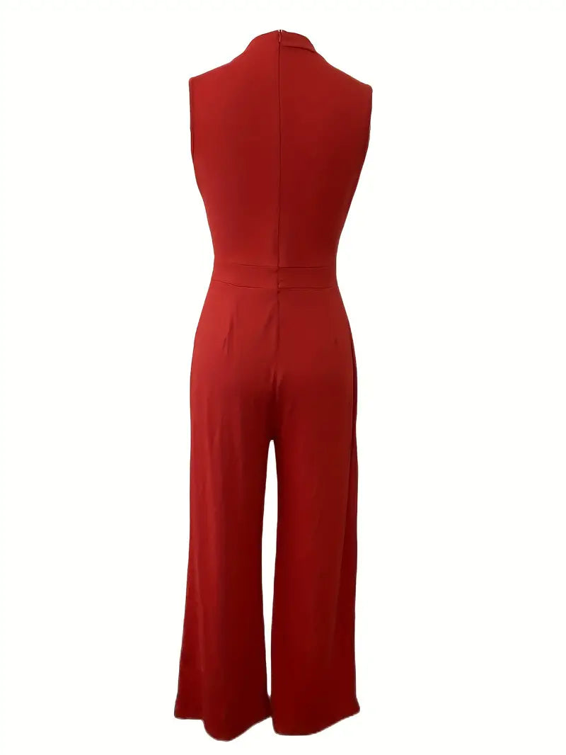 Floral Print Wide Leg Jumpsuit