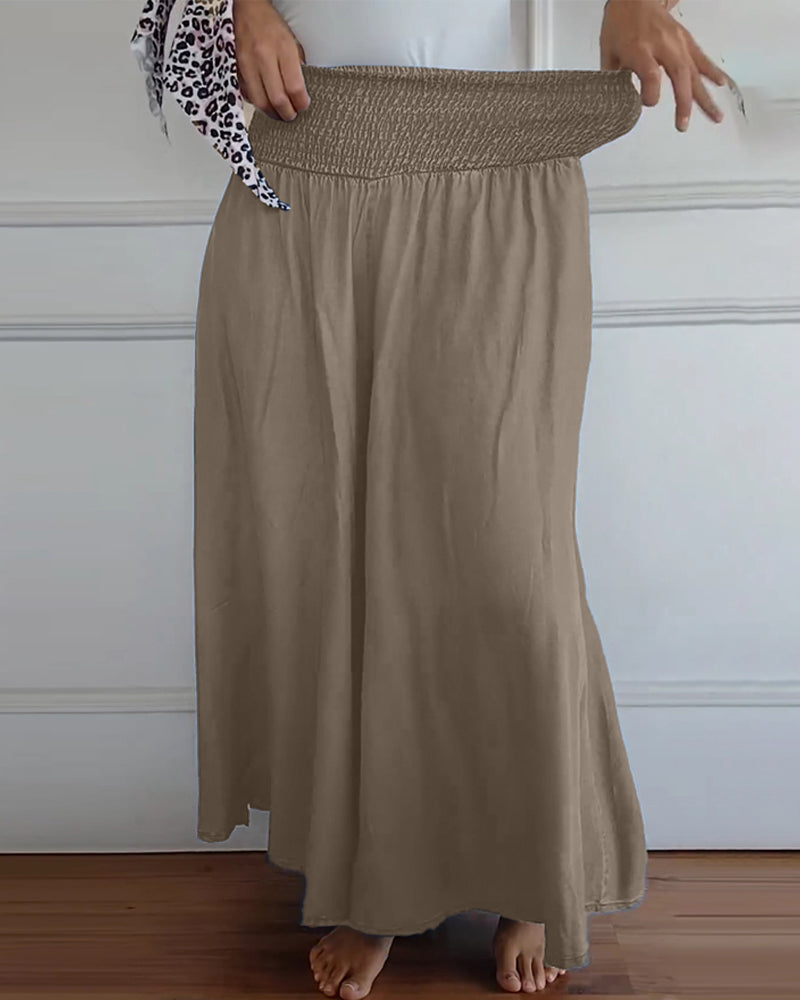 Jade | Trousers with elasticated waist and wide legs
