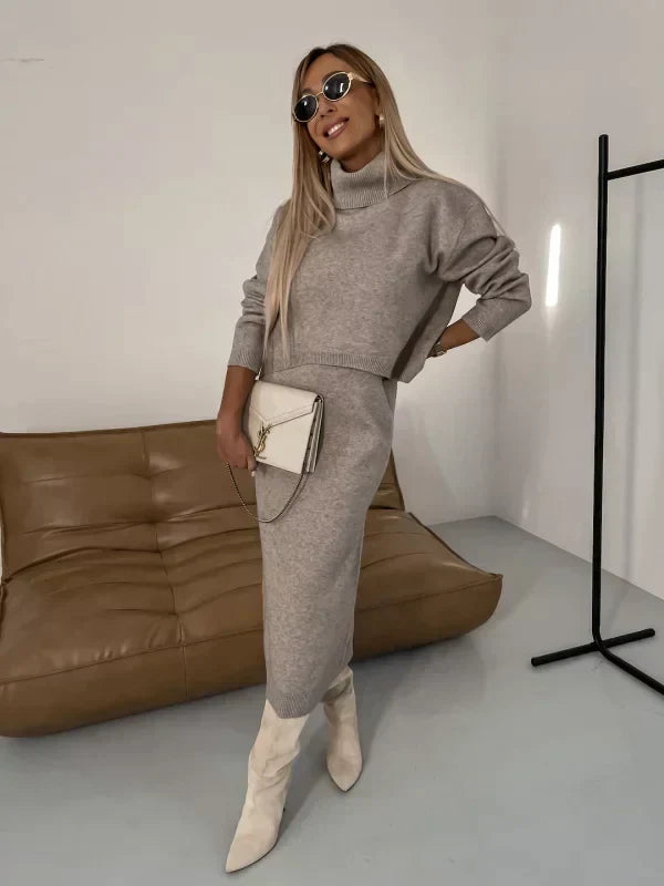 Sabrina | Matching Dress and Turtleneck Set