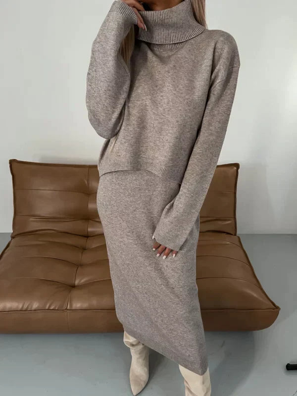 Sabrina | Matching Dress and Turtleneck Set