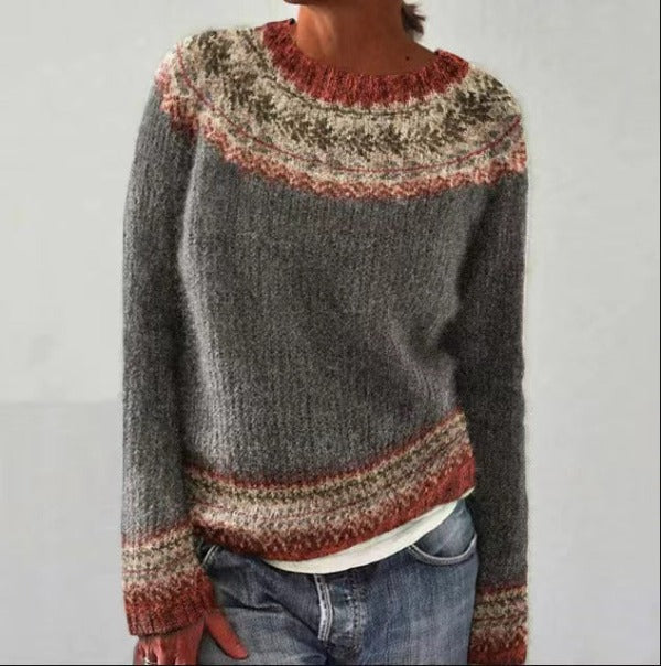 Jenny™ - Chic Patterned Knitted Sweater
