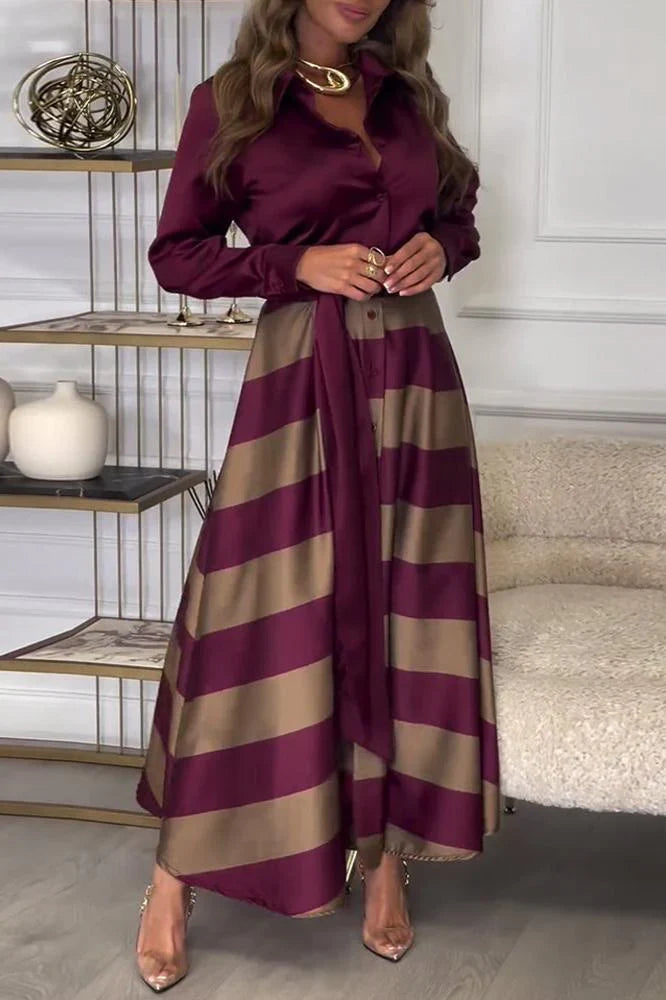 Scarlett - Soft Touch Striped Maxi Dress
