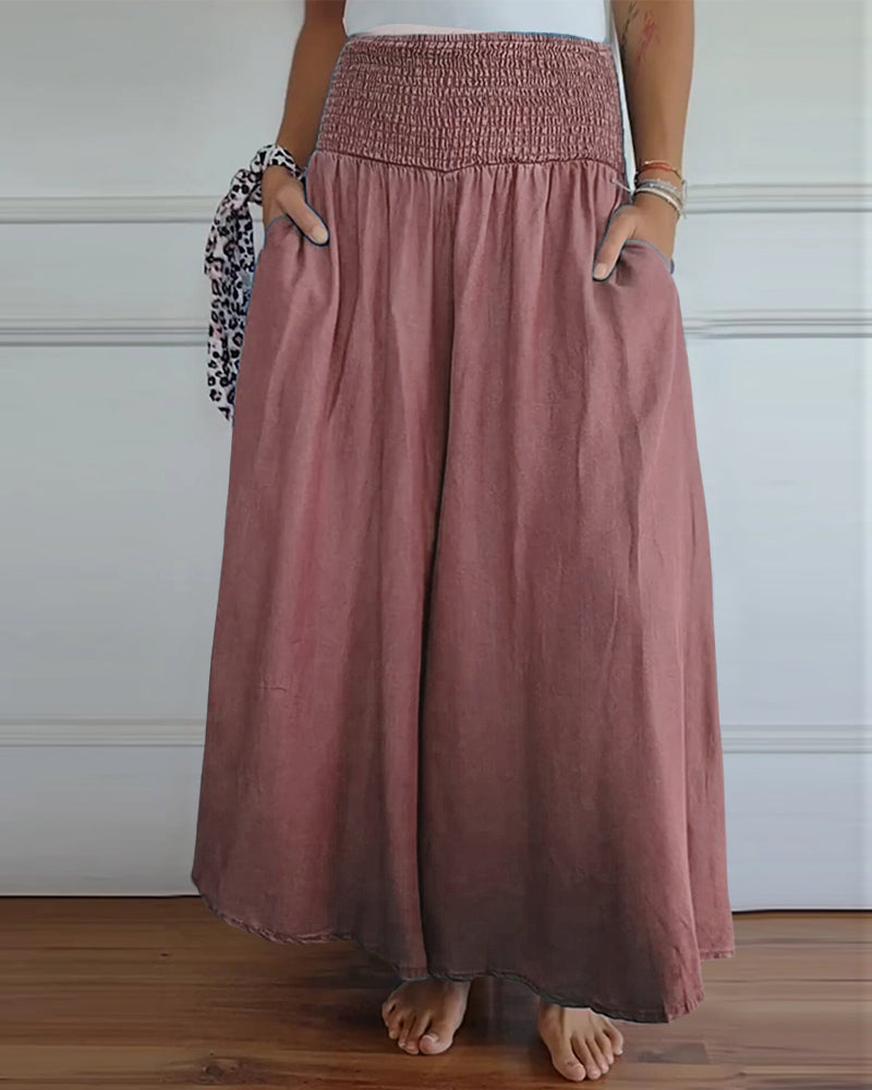 Jade | Trousers with elasticated waist and wide legs
