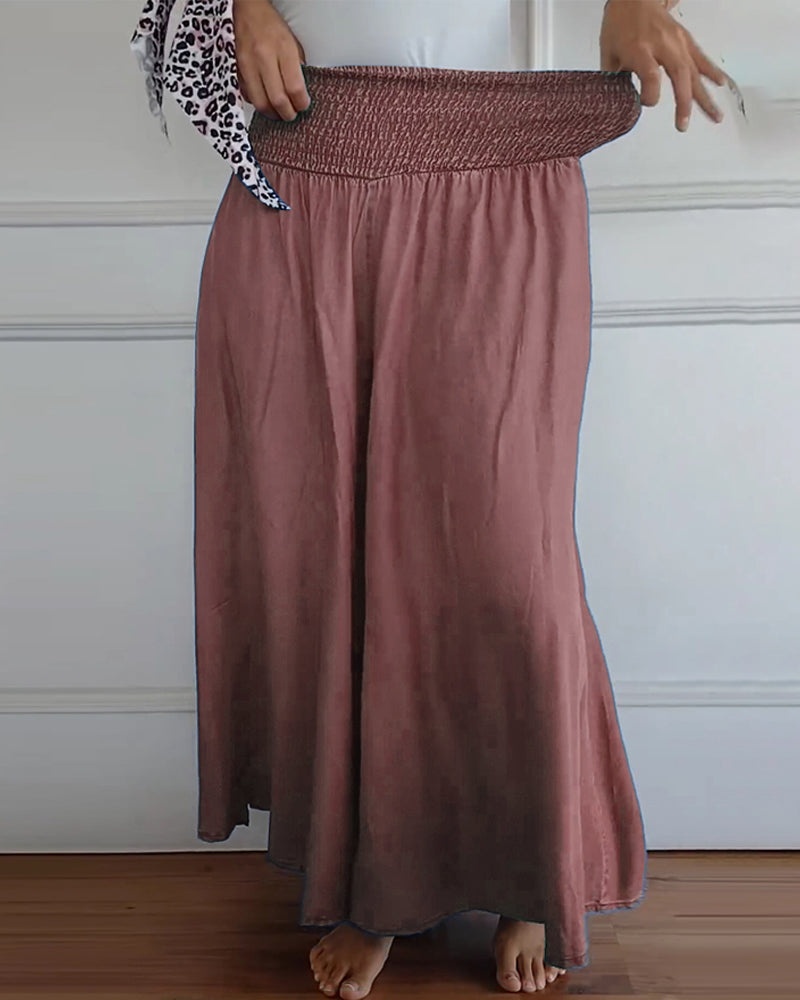 Jade | Trousers with elasticated waist and wide legs