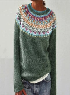 Jenny™ - Chic Patterned Knitted Sweater