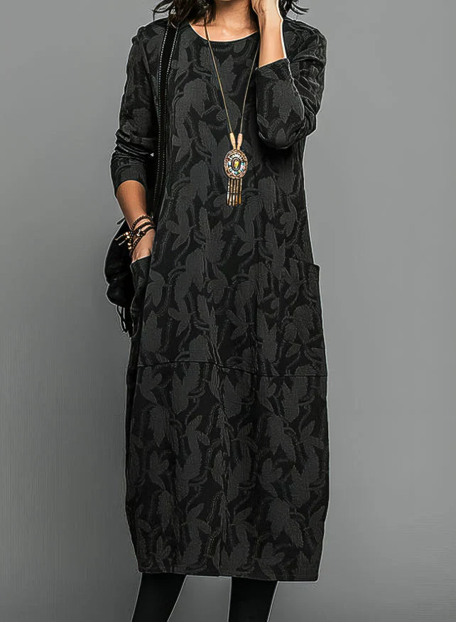 JOLY - long-sleeved printed dress
