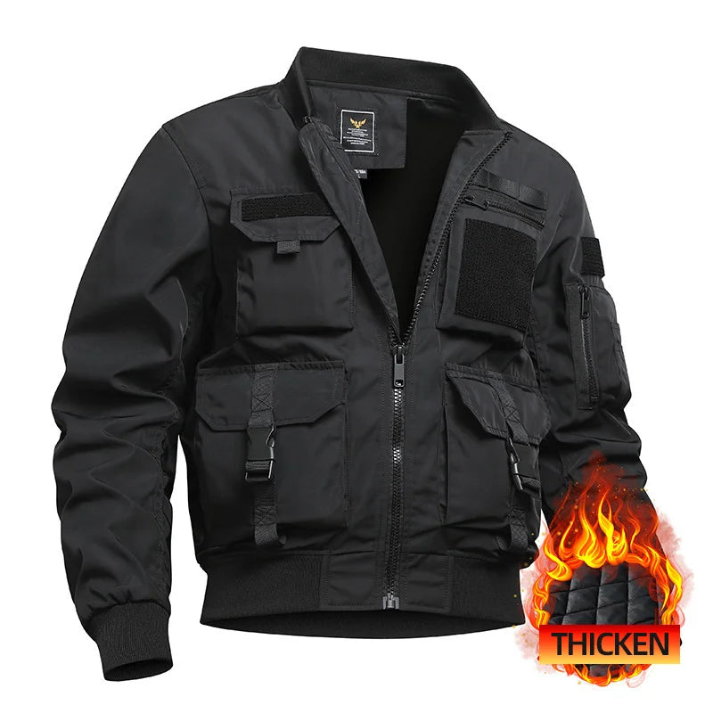 Military Bomber Jackets Men's Wear-Resistant Windbreaker Coats