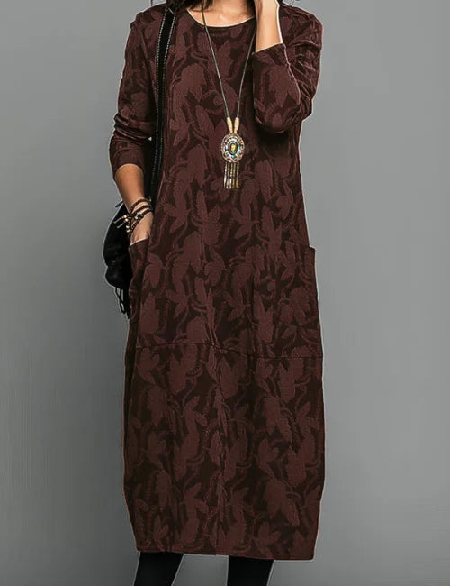 JOLY - long-sleeved printed dress