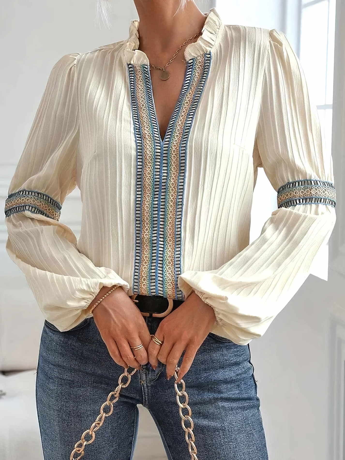 Nathalie™ | Lace blouse