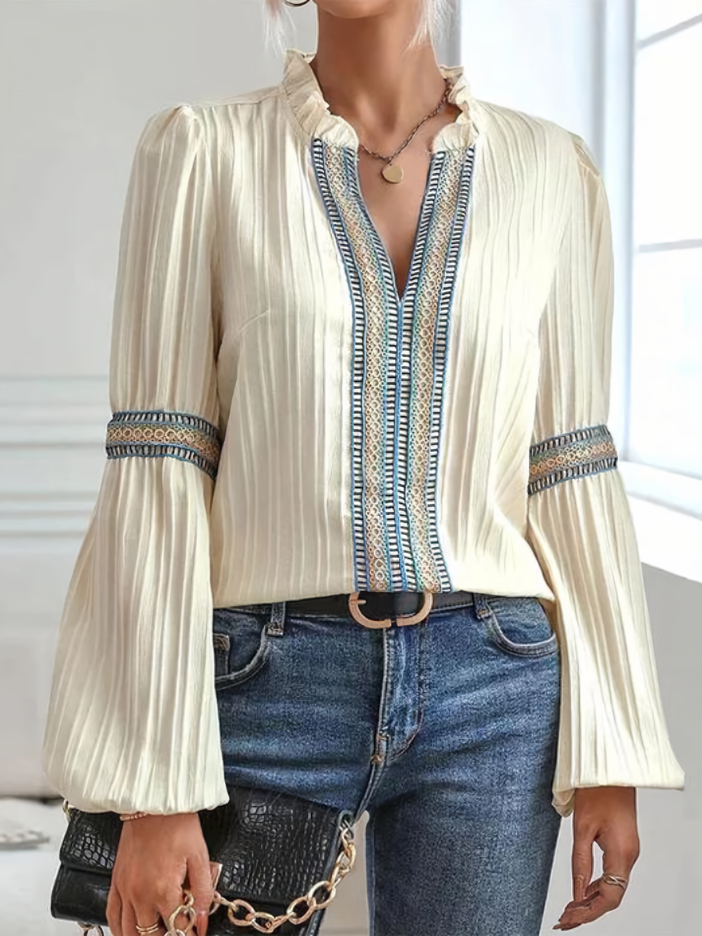 Nathalie™ | Lace blouse