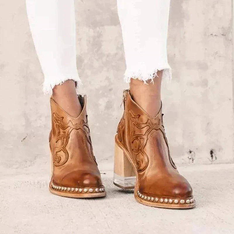 Ralph Mattew Norwich Embroidered Leather Boots