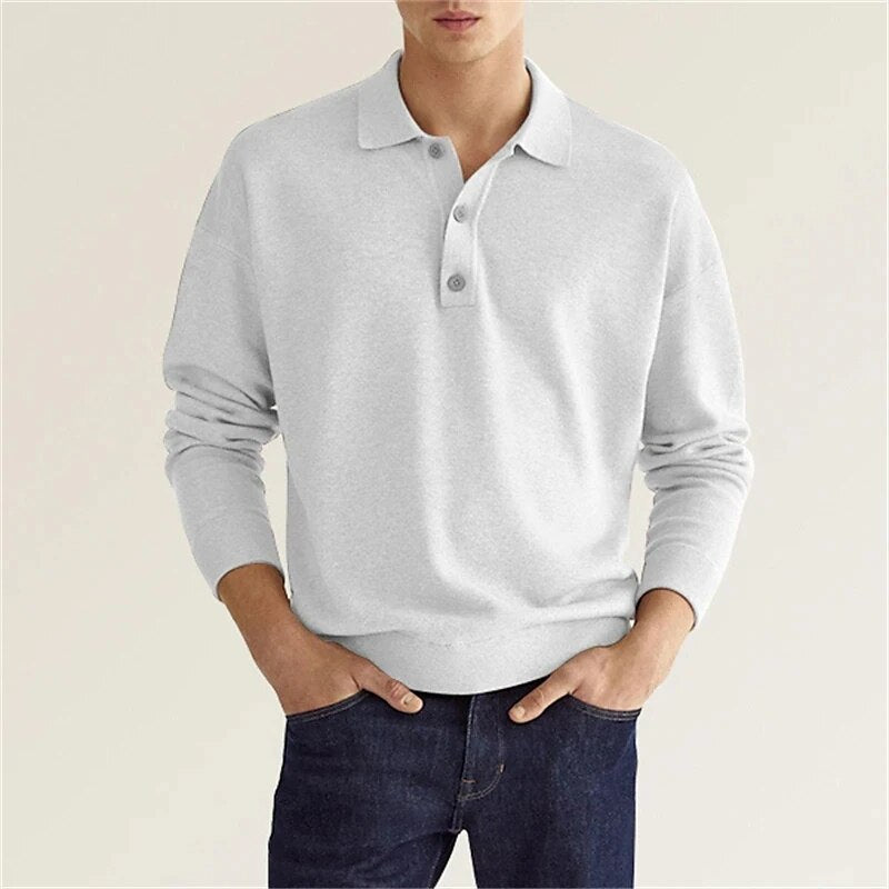 Marc - Long Sleeve Polo Shirt