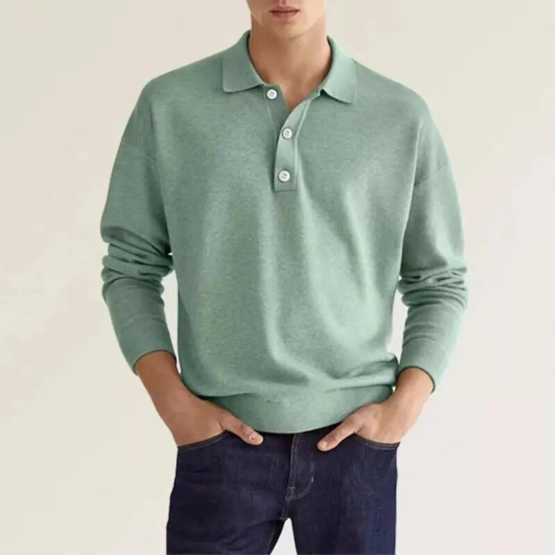 Marc - Long Sleeve Polo Shirt
