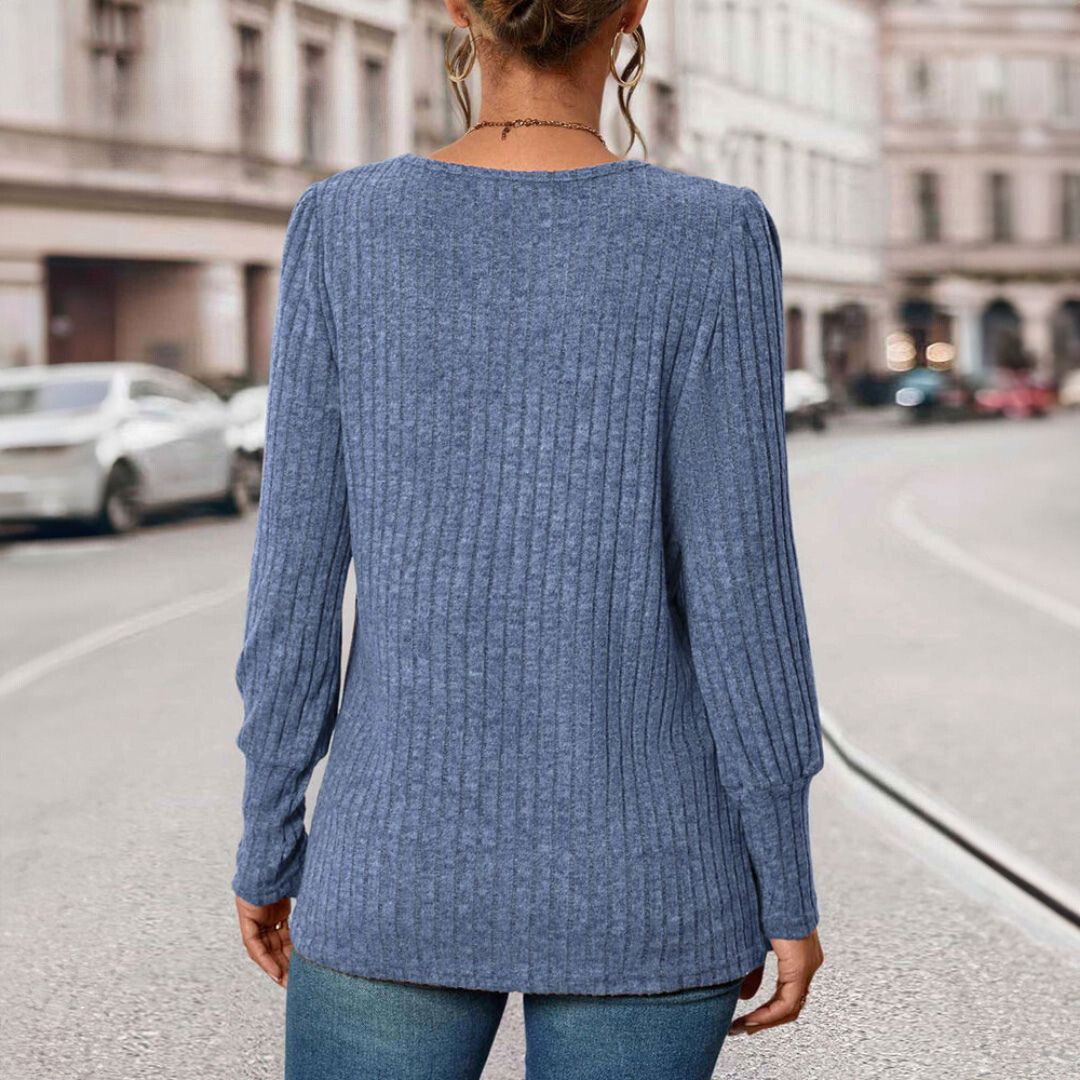 Kiera™ Chic Top with Square Collar