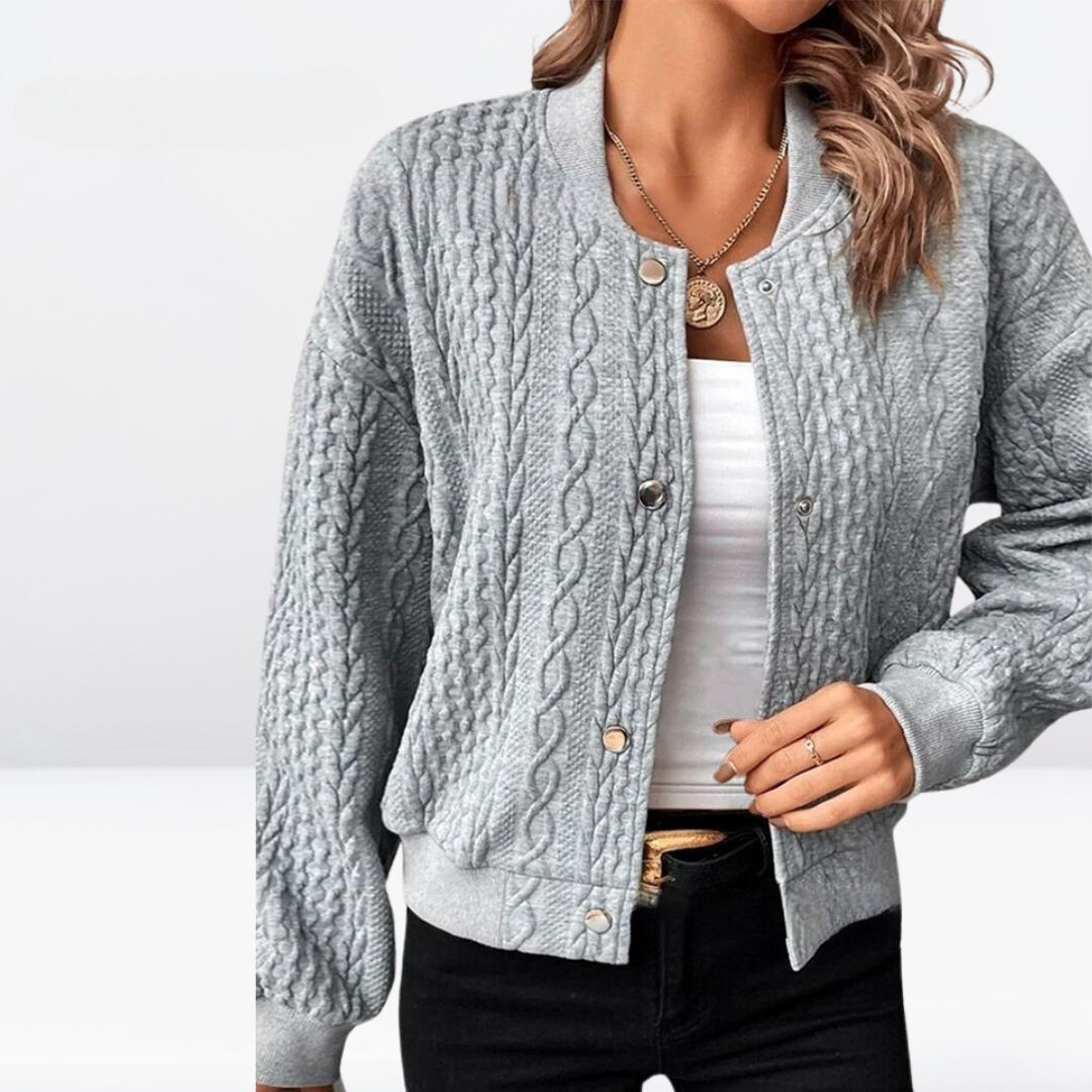 Allison™ Plain Cardigan with Buttons
