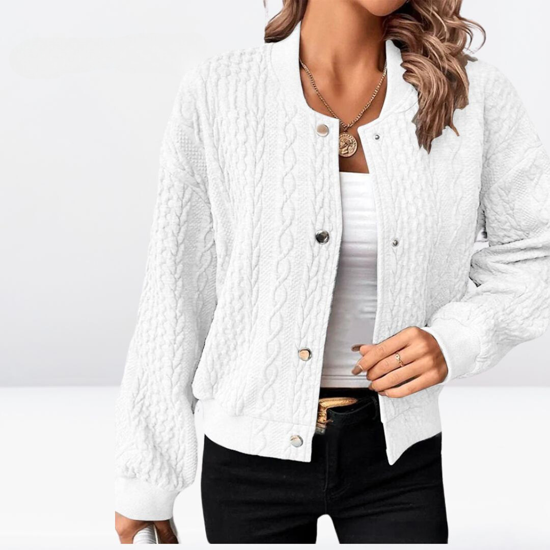 Allison™ Plain Cardigan with Buttons