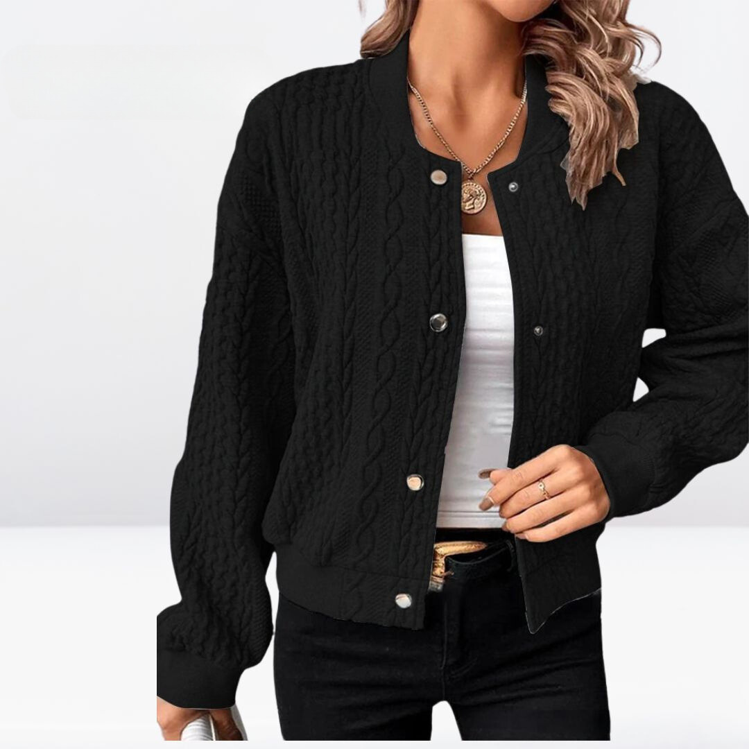 Allison™ Plain Cardigan with Buttons