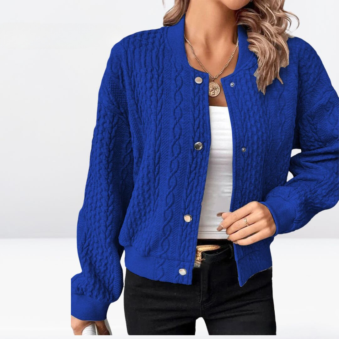 Allison™ Plain Cardigan with Buttons