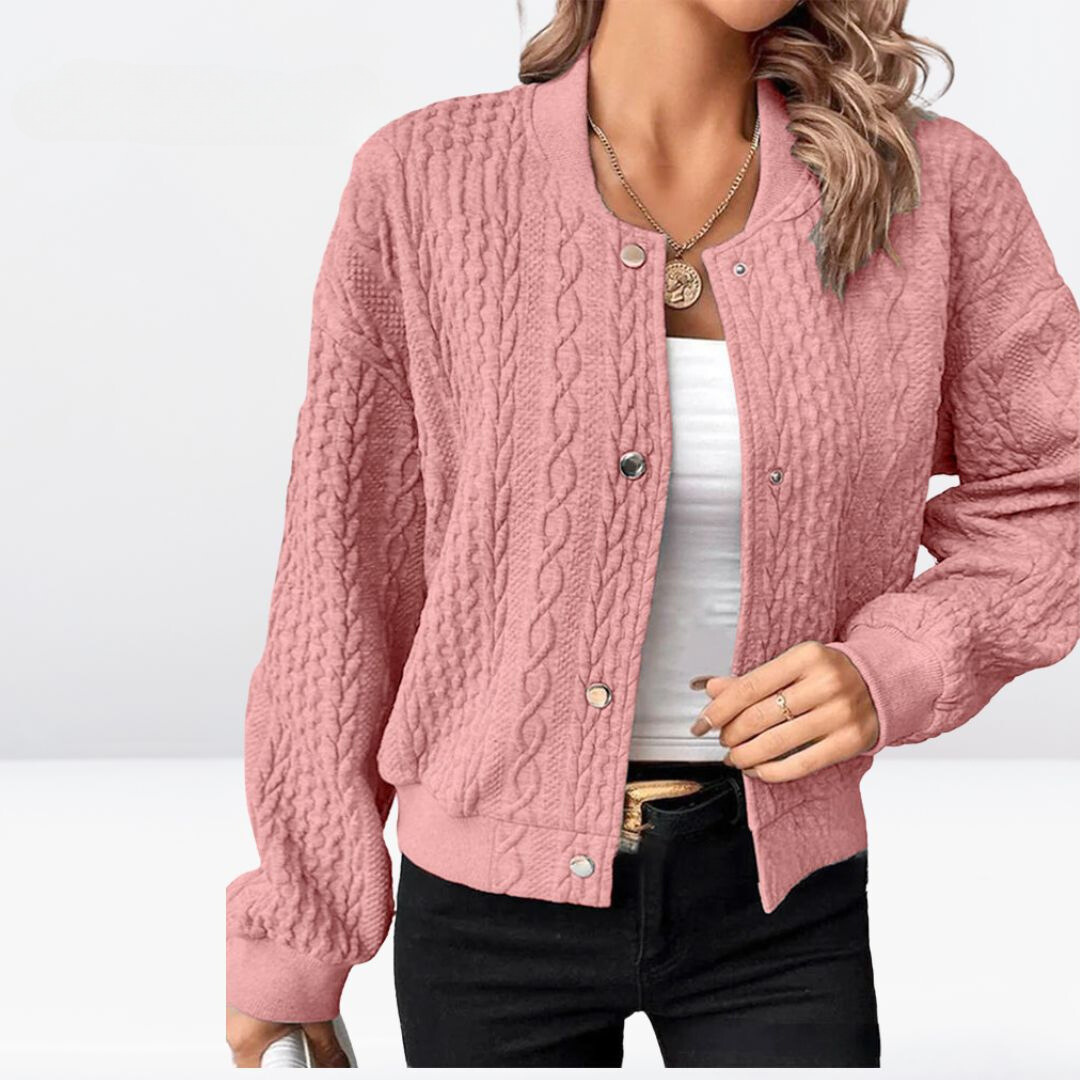 Allison™ Plain Cardigan with Buttons