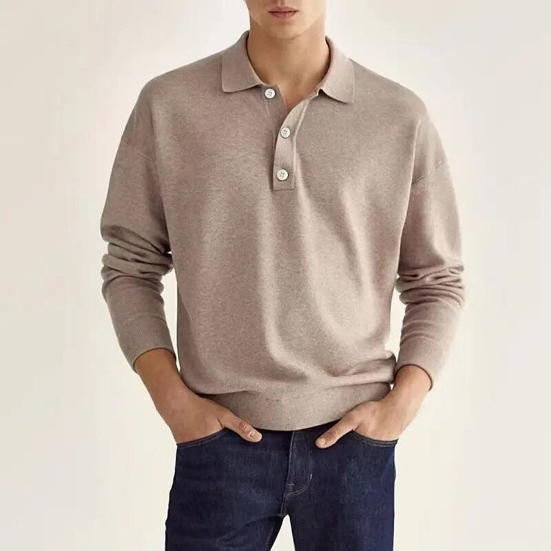 Marc - Long Sleeve Polo Shirt