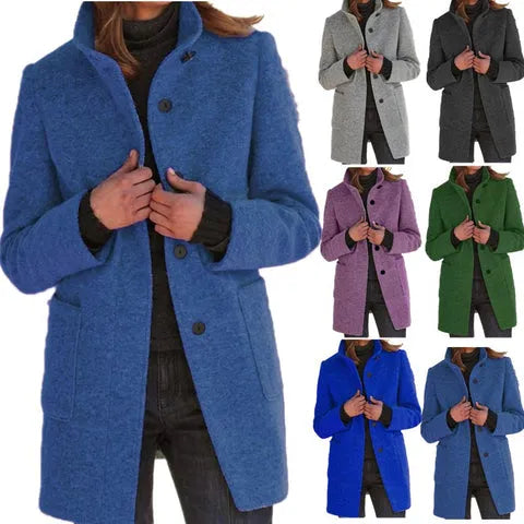 Angeline™ | Stylish Buttoned Cape