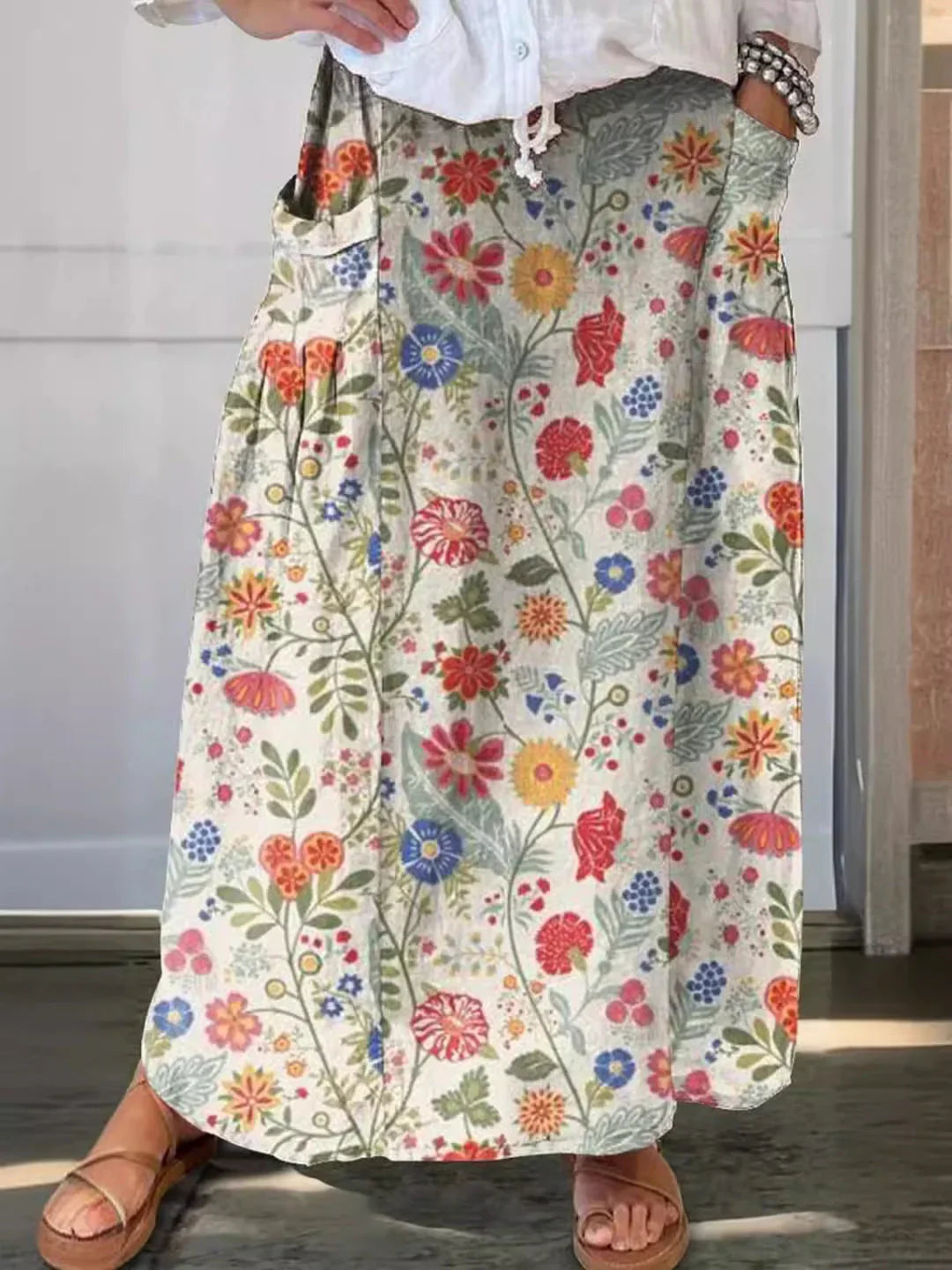 Valeria | Floral maxi skirt