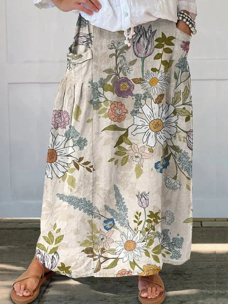 Valeria | Floral maxi skirt