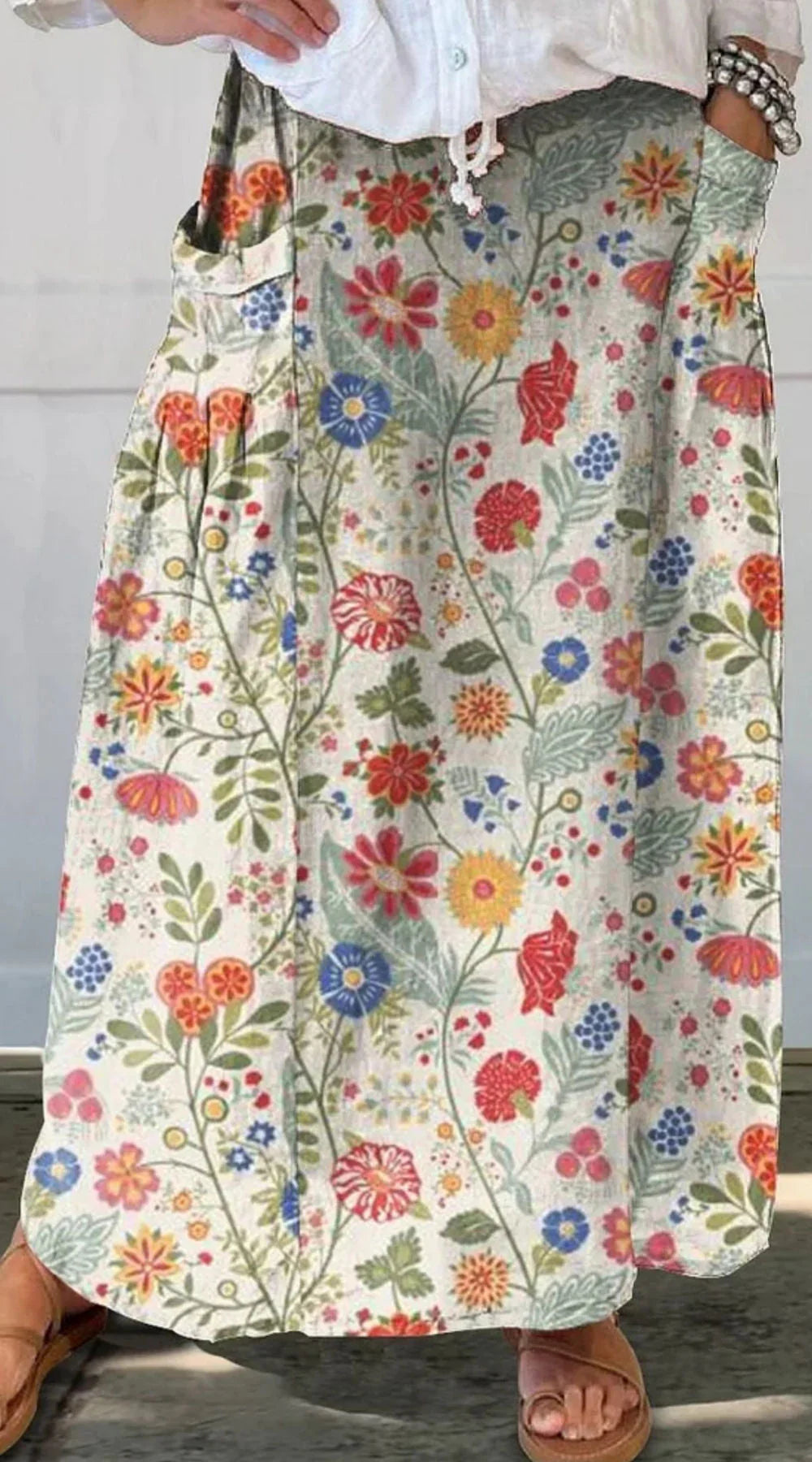 Valeria | Floral maxi skirt