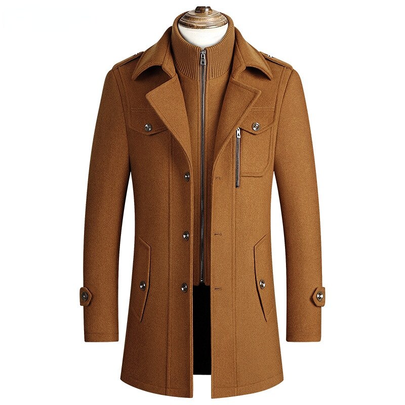 Juliano™ Luxury Genuine Virgin Wool Overcoat