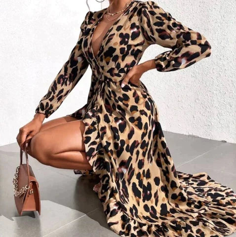 Lisandra™ - V-neck dress