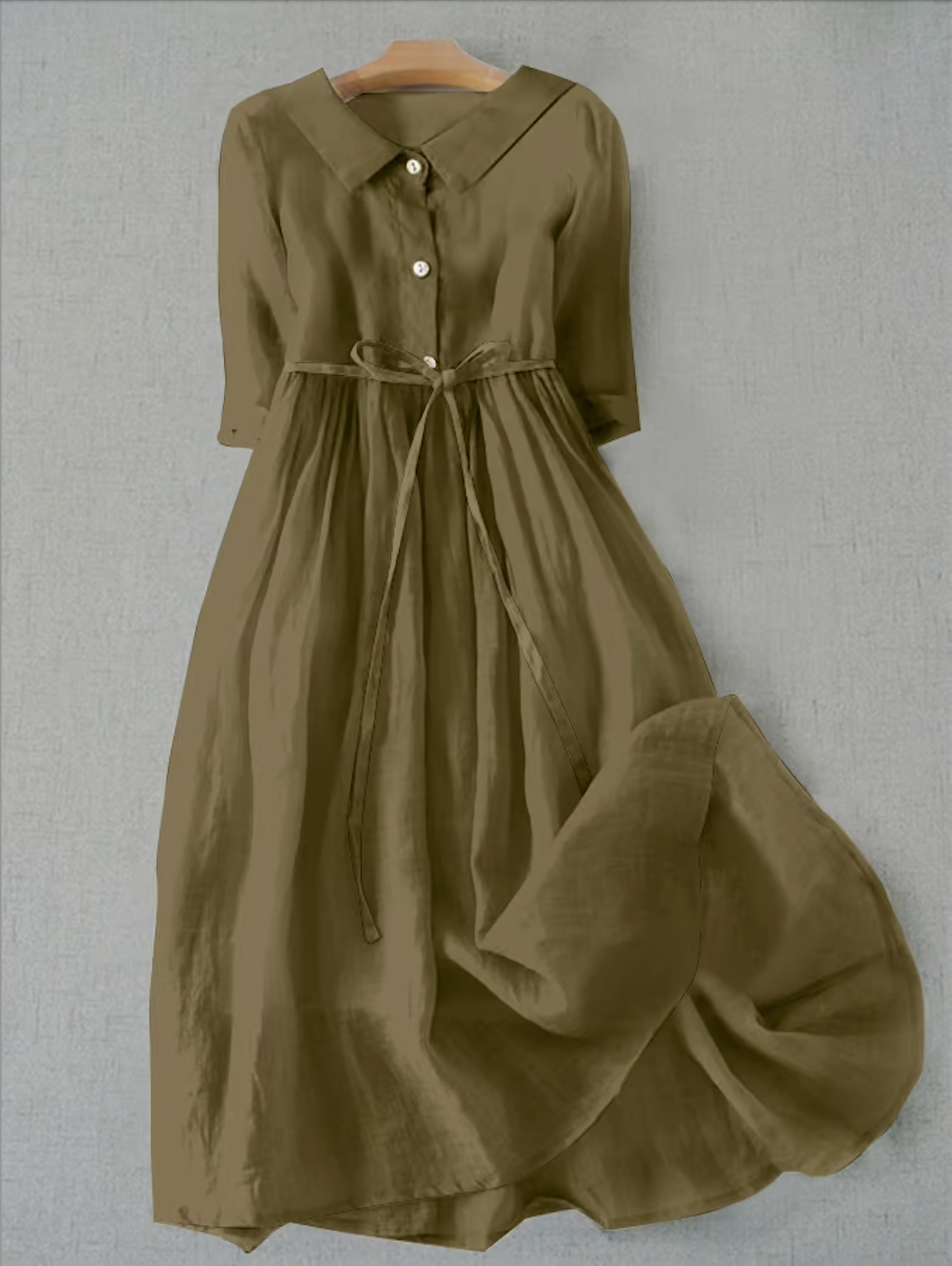 Literary Simple Cotton Dress