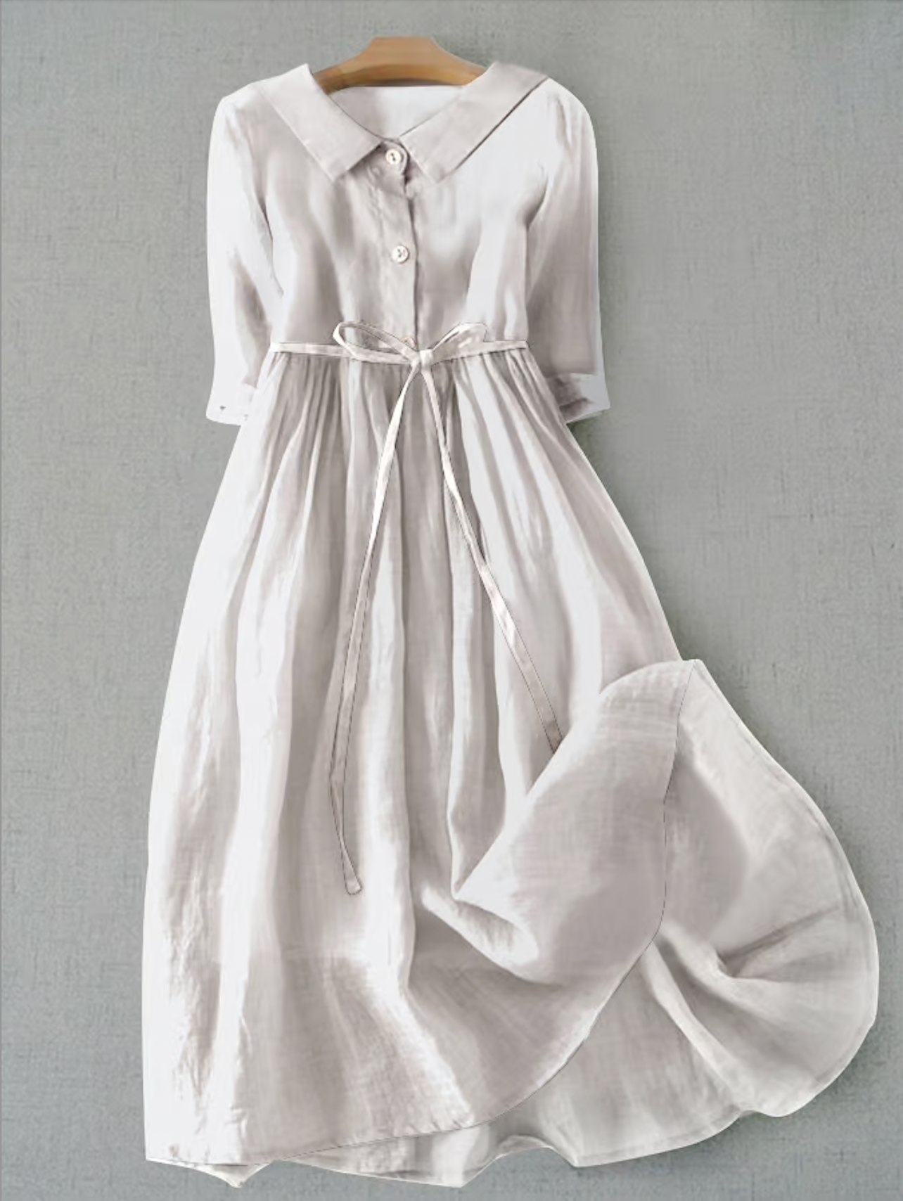 Literary Simple Cotton Dress