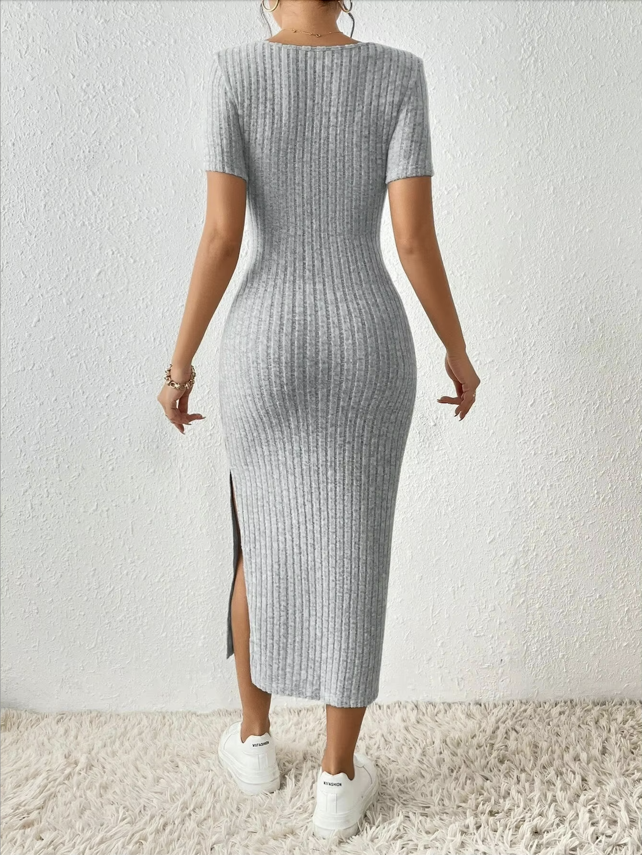 Amy™ | Knitted Slit Dress