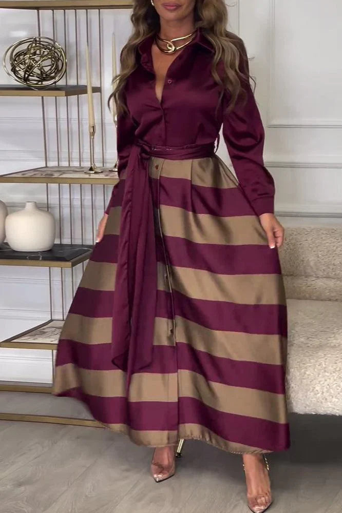 Scarlett - Soft Touch Striped Maxi Dress
