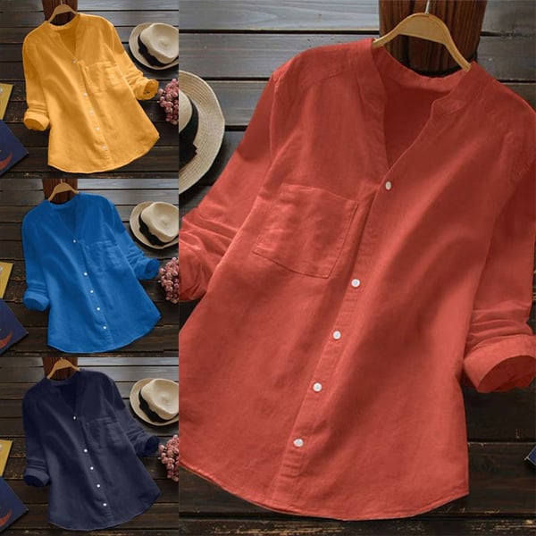 Maja™ - Stylish Linen Long Sleeve Shirt