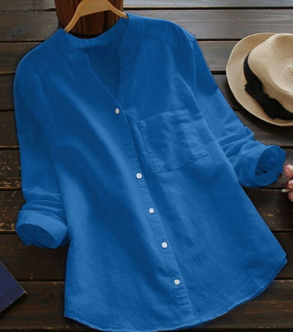 Maja™ - Stylish Linen Long Sleeve Shirt