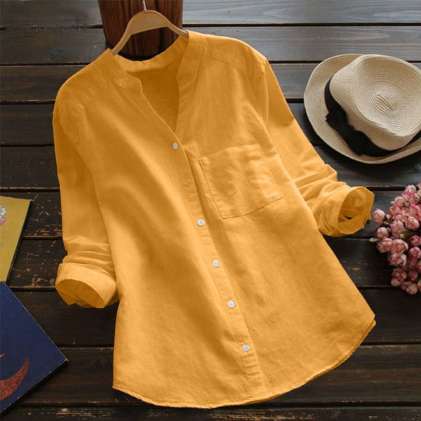 Maja™ - Stylish Linen Long Sleeve Shirt