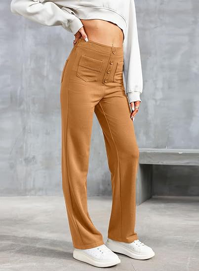 Senna - High-waisted elastic casual pants