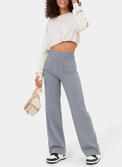 Senna - High-waisted elastic casual pants