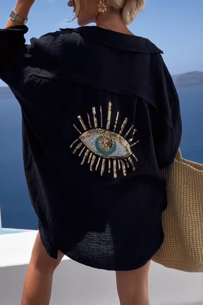 Kathryn - Oversized Cotton blouse