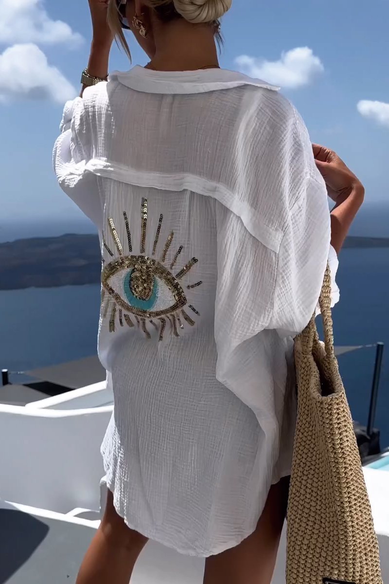 Kathryn - Oversized Cotton blouse