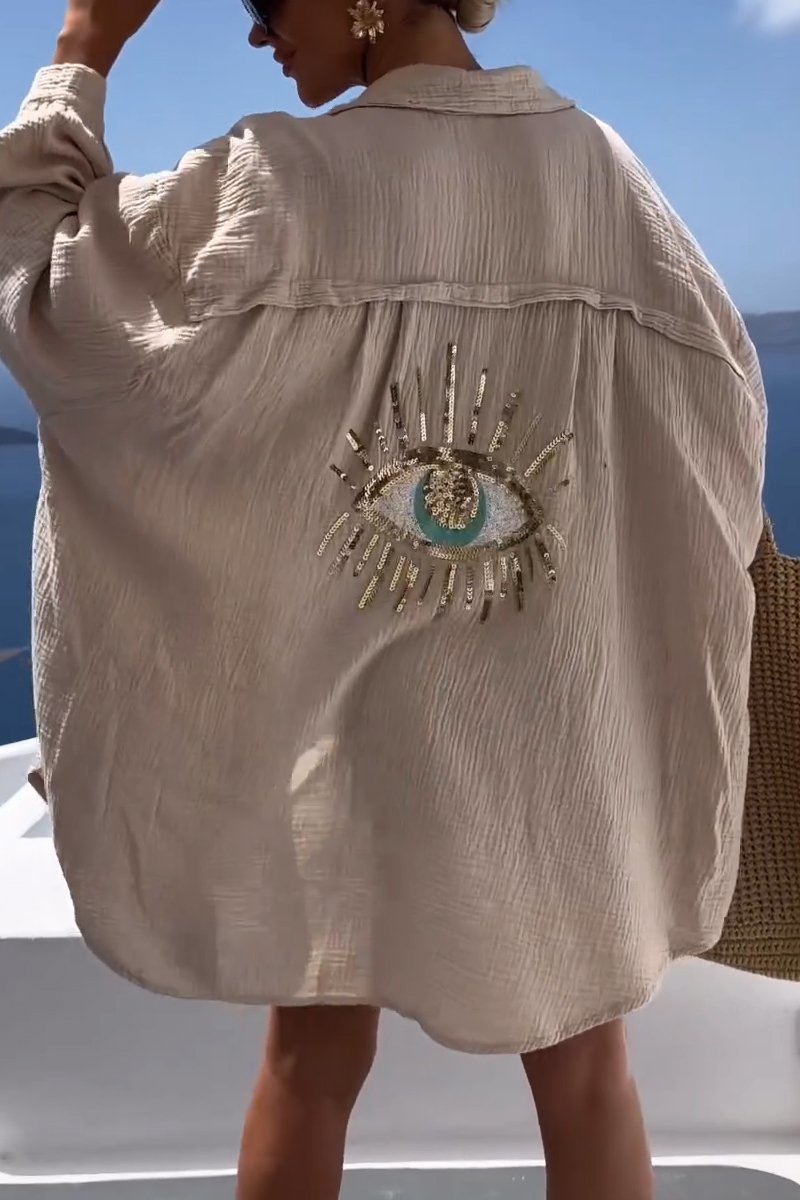 Kathryn - Oversized Cotton blouse