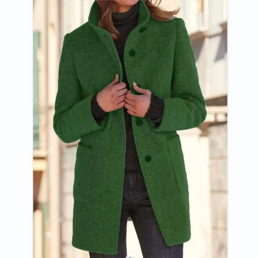 Angeline™ | Stylish Buttoned Cape