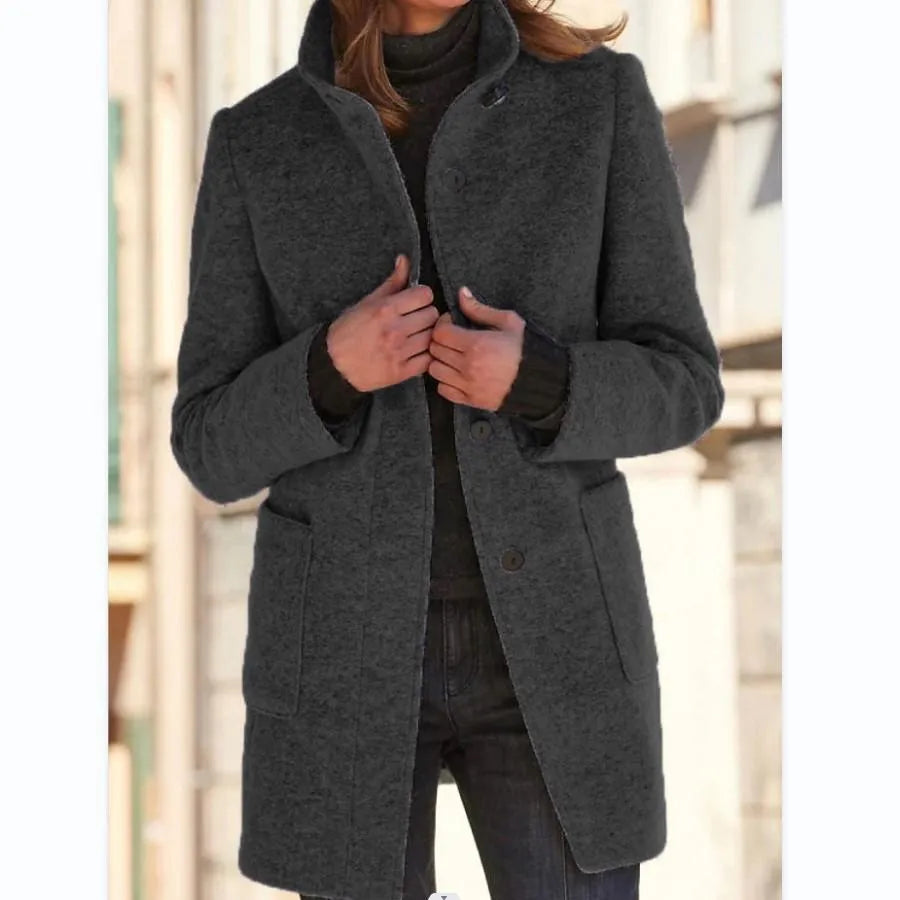 Angeline™ | Stylish Buttoned Cape