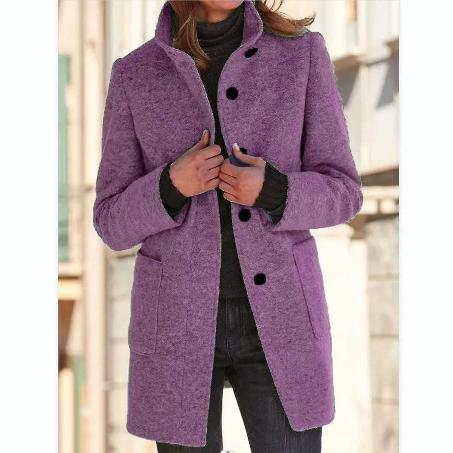 Angeline™ | Stylish Buttoned Cape